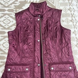 Barbour Vest (maroon)